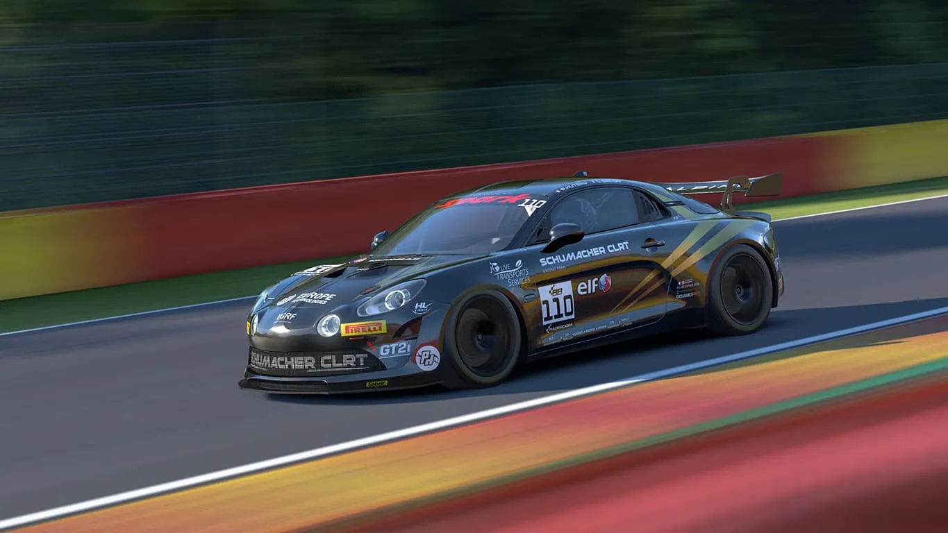 Alpine A110 GT4+ in RaceRoom Q1 2026 — French GT4 sports car