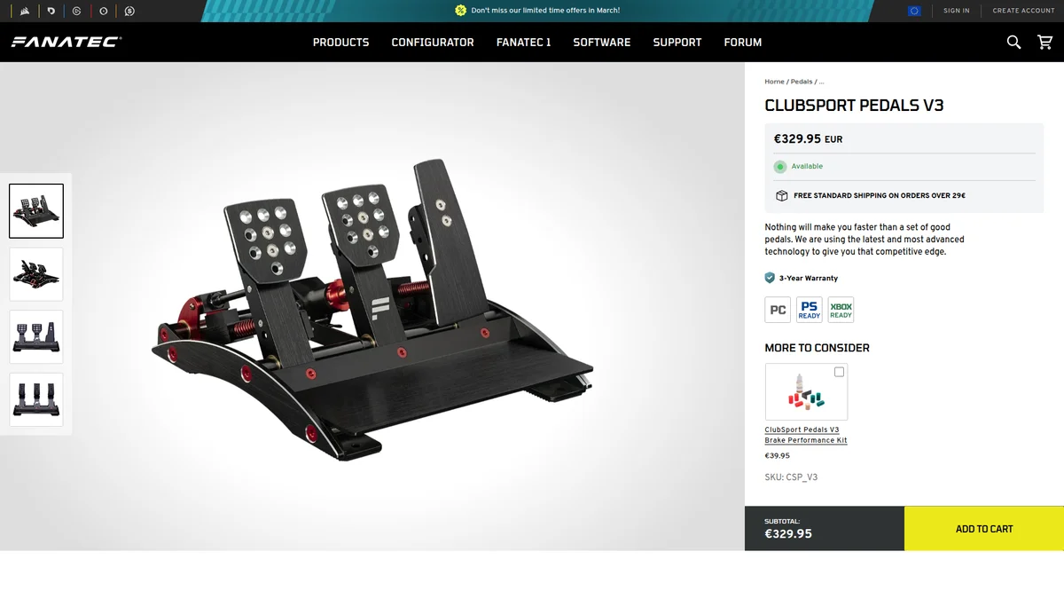 Sim racing pedals buyers guide